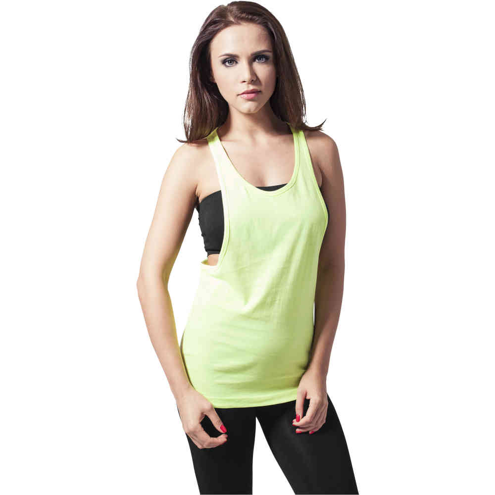 Urban Classics - Loose Neon Mouwloze top - Geel